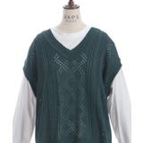 ニットベスト×Tシャツセット | axes femme | 詳細画像9