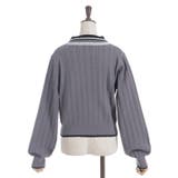 レース×バイカラーニットポロ | axes femme | 詳細画像12 