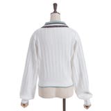 レース×バイカラーニットポロ | axes femme | 詳細画像17 