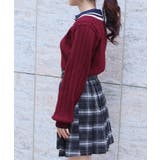 レース×バイカラーニットポロ | axes femme | 詳細画像2 