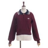 レース×バイカラーニットポロ | axes femme | 詳細画像23 