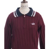 レース×バイカラーニットポロ | axes femme | 詳細画像26 