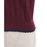 レース×バイカラーニットポロ | axes femme | 詳細画像27 