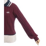 レース×バイカラーニットポロ | axes femme | 詳細画像30 