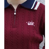 レース×バイカラーニットポロ | axes femme | 詳細画像6 