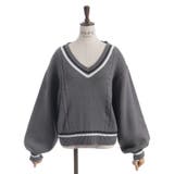 ケーブルチルデンニットプルオーバー | axes femme | 詳細画像10 