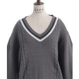 ケーブルチルデンニットプルオーバー | axes femme | 詳細画像13 