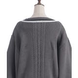 ケーブルチルデンニットプルオーバー | axes femme | 詳細画像16 