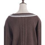 ケーブルチルデンニットプルオーバー | axes femme | 詳細画像24 