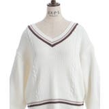 ケーブルチルデンニットプルオーバー | axes femme | 詳細画像5 