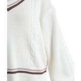 ケーブルチルデンニットプルオーバー | axes femme | 詳細画像7 