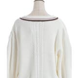 ケーブルチルデンニットプルオーバー | axes femme | 詳細画像8 