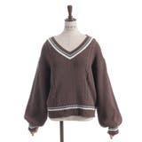 Ｄブラウン | ケーブルチルデンニットプルオーバー | axes femme