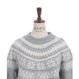 雪柄フェアアイルニット | axes femme | 詳細画像12 