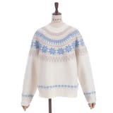 雪柄フェアアイルニット | axes femme | 詳細画像27 