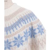 雪柄フェアアイルニット | axes femme | 詳細画像32 