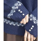 雪柄フェアアイルニット | axes femme | 詳細画像7 