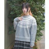 雪柄フェアアイルニット | axes femme | 詳細画像8 