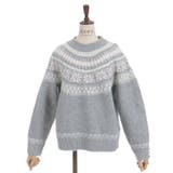 雪柄フェアアイルニット | axes femme | 詳細画像9 