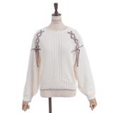 レースアップニットプルオーバー | axes femme | 詳細画像21 