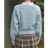 レースアップニットプルオーバー | axes femme | 詳細画像3 