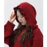 フーディフリルロングニット | axes femme | 詳細画像5