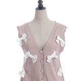 レースリボン付きニットベスト | axes femme | 詳細画像14