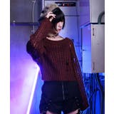 ワイン | 前後２ｗａｙニットカーディガン | axes femme