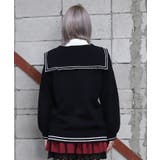 ダメージセーラーニットカーディガン | axes femme | 詳細画像3 