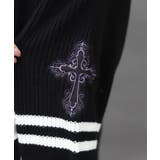 刺繍ワッペンスクールカーディガン | axes femme | 詳細画像12 