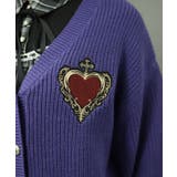 刺繍ワッペンスクールカーディガン | axes femme | 詳細画像8 