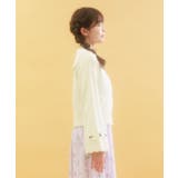 巻きバラフレア袖ニットカーディガン | axes femme | 詳細画像2