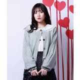 ミント | ハート釦バイカラーニットＣＤ | axes femme