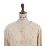 かぎ針ローズニットカーデ | axes femme | 詳細画像20 