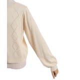 かぎ針ローズニットカーデ | axes femme | 詳細画像24 