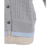 バイカラーニットポロカーディガン | axes femme | 詳細画像12 