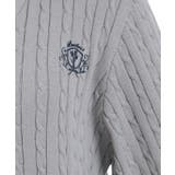 バイカラーニットポロカーディガン | axes femme | 詳細画像13 