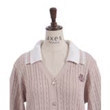 バイカラーニットポロカーディガン | axes femme | 詳細画像19 