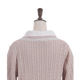 バイカラーニットポロカーディガン | axes femme | 詳細画像22 