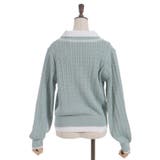 バイカラーニットポロカーディガン | axes femme | 詳細画像26 