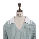 バイカラーニットポロカーディガン | axes femme | 詳細画像27 