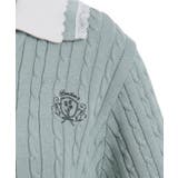 バイカラーニットポロカーディガン | axes femme | 詳細画像29 