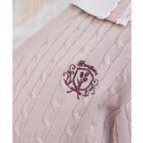 バイカラーニットポロカーディガン | axes femme | 詳細画像4 