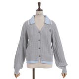 バイカラーニットポロカーディガン | axes femme | 詳細画像8 