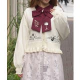 音楽刺繍ショートニットカーディガン | axes femme | 詳細画像12