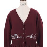 音楽刺繍ショートニットカーディガン | axes femme | 詳細画像23