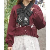 音楽刺繍ショートニットカーディガン | axes femme | 詳細画像6