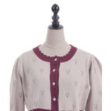 ハート透かし編みニットカーディガン | axes femme | 詳細画像24