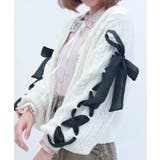 レースアップモールニットカーディガン | axes femme | 詳細画像10 