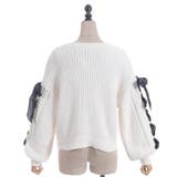 レースアップモールニットカーディガン | axes femme | 詳細画像14 